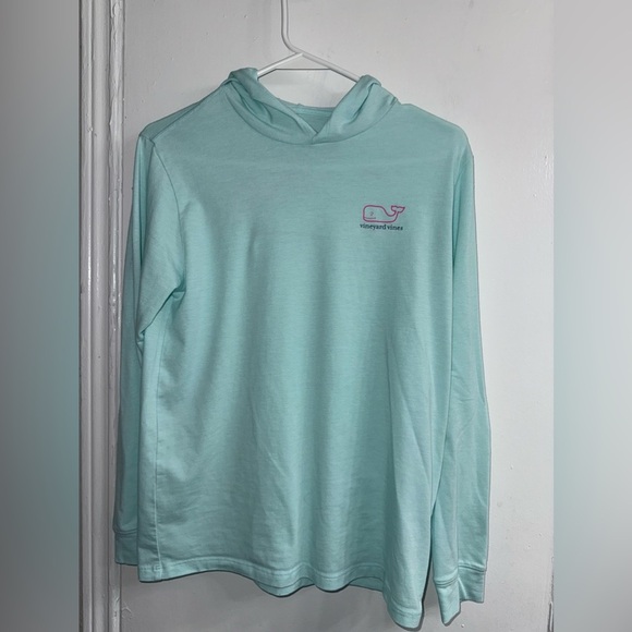 Vineyard Vines Whale Logo Hoodie Tee size L (girls) - Picture 1 of 6